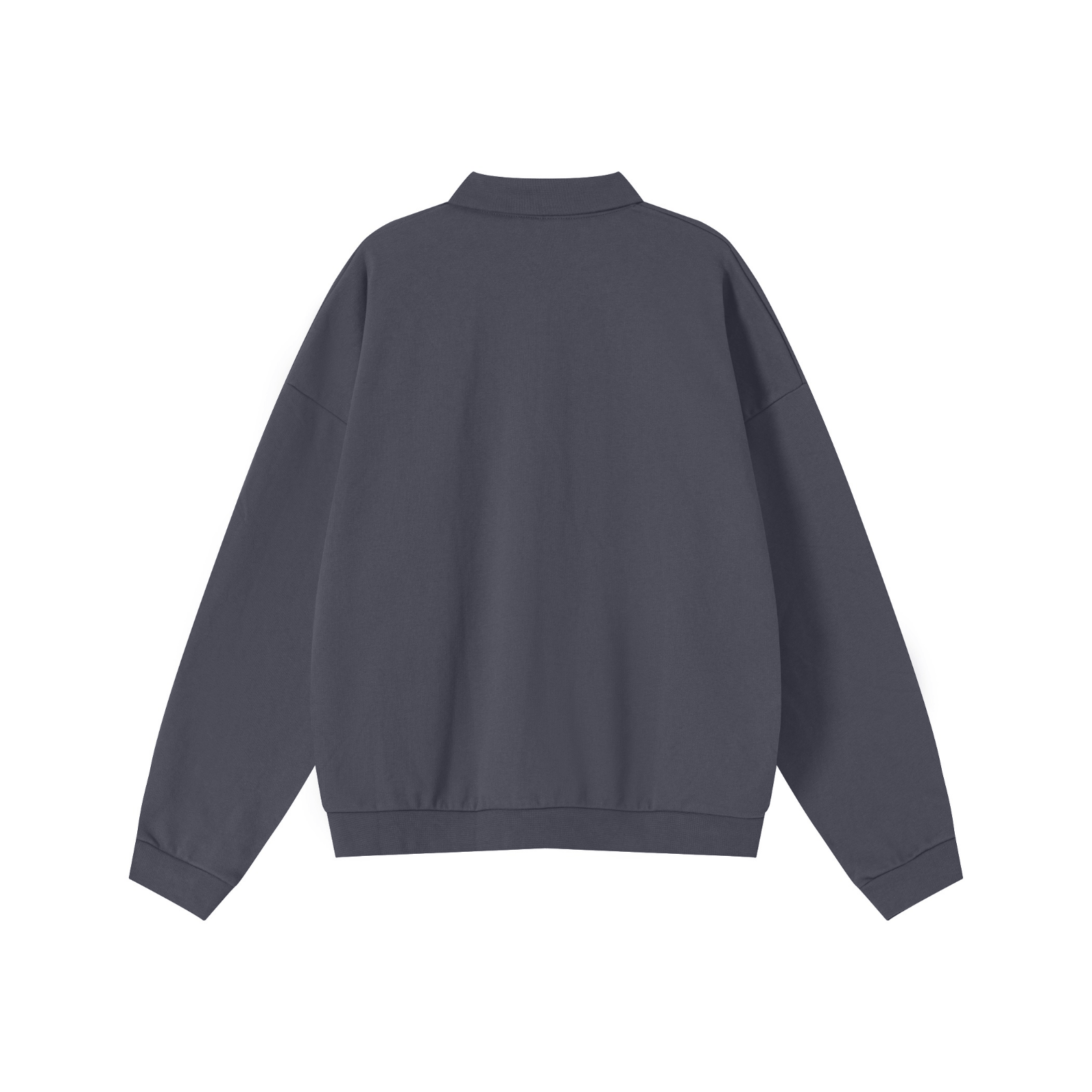 445GSM Baroque Fleece “Beef-Belly” Sweatshirt  Charcoal Grey
