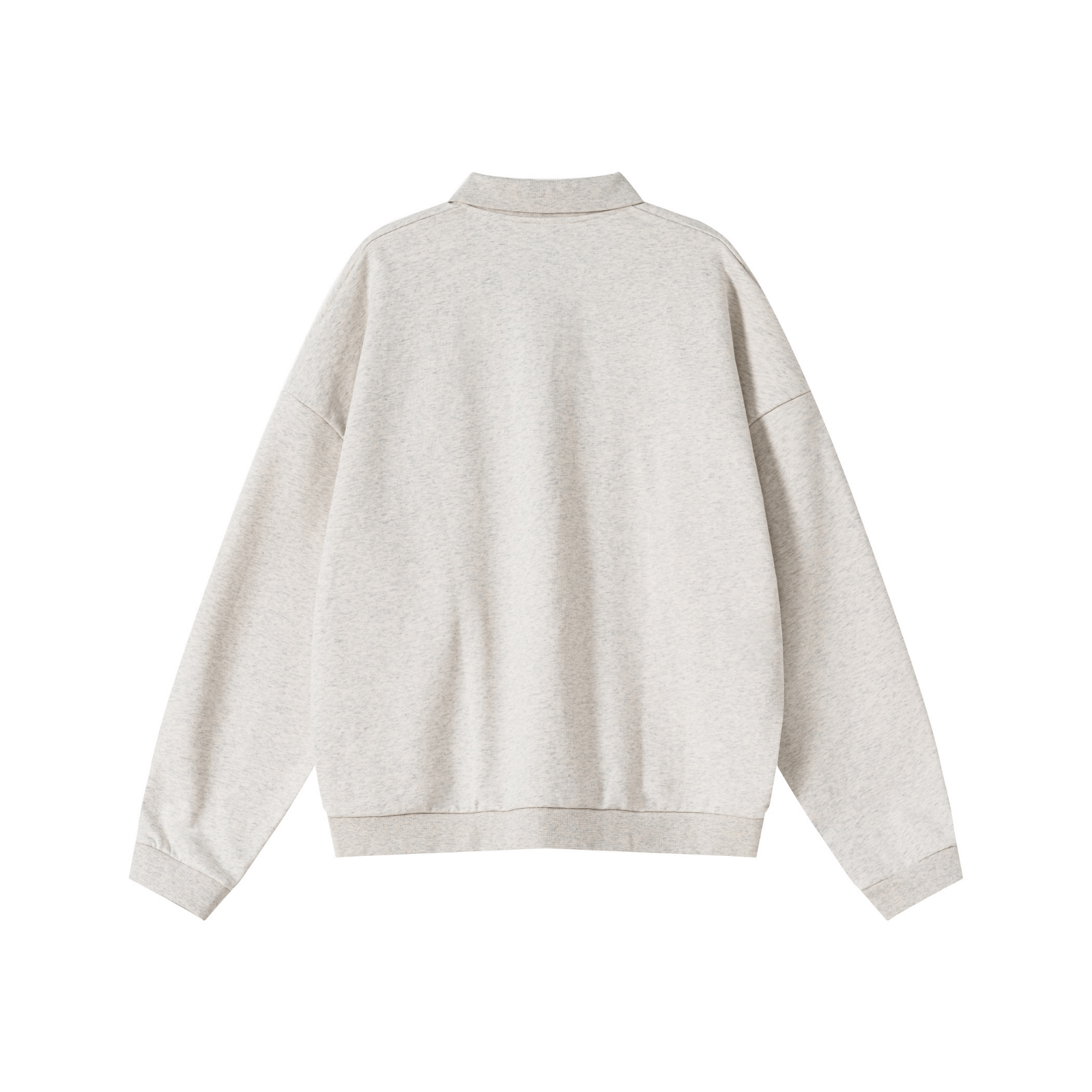 445GSM Baroque Fleece “Beef-Belly” Sweatshirt  Oatmeal Grey