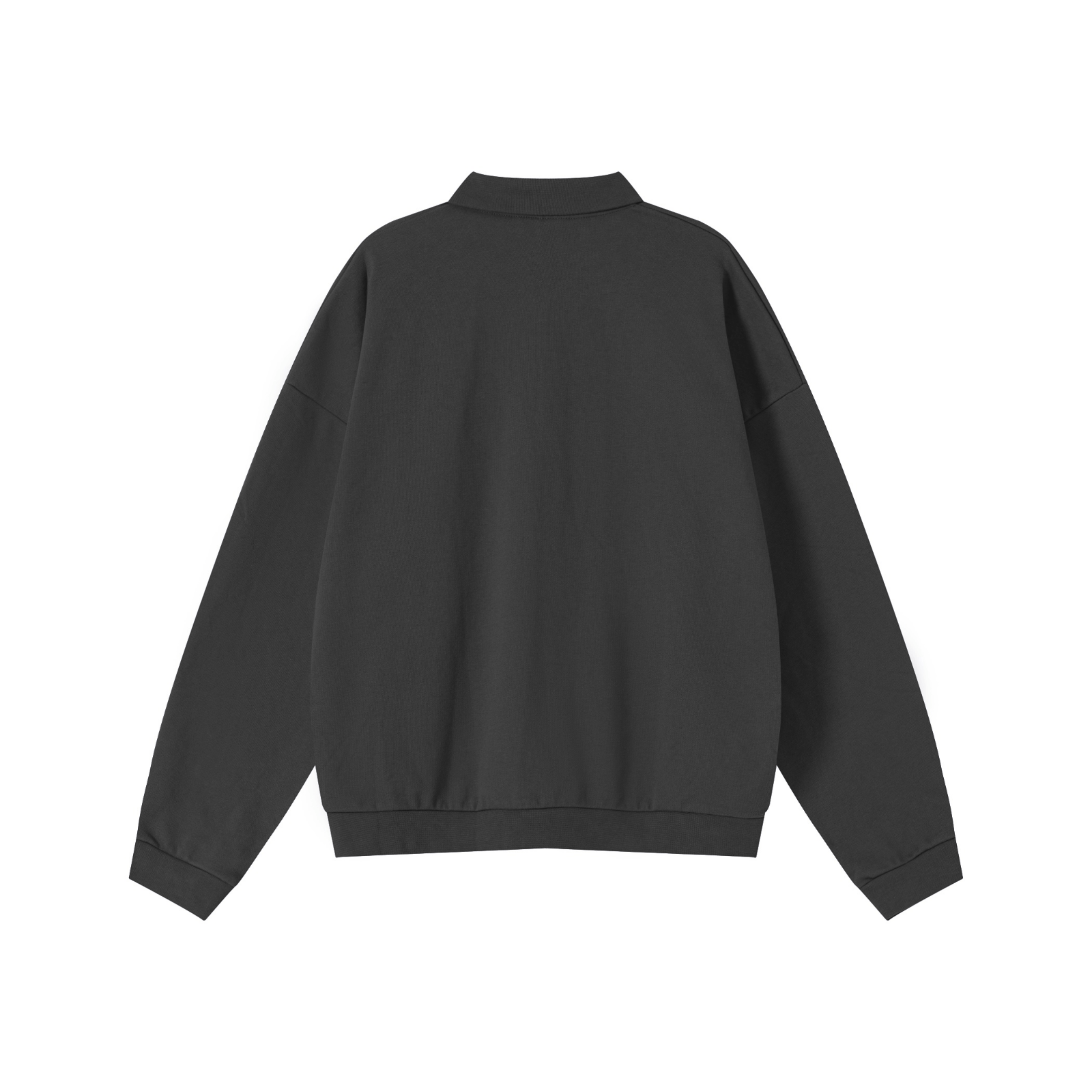 445GSM Baroque Fleece “Beef-Belly” Sweatshirt  Black