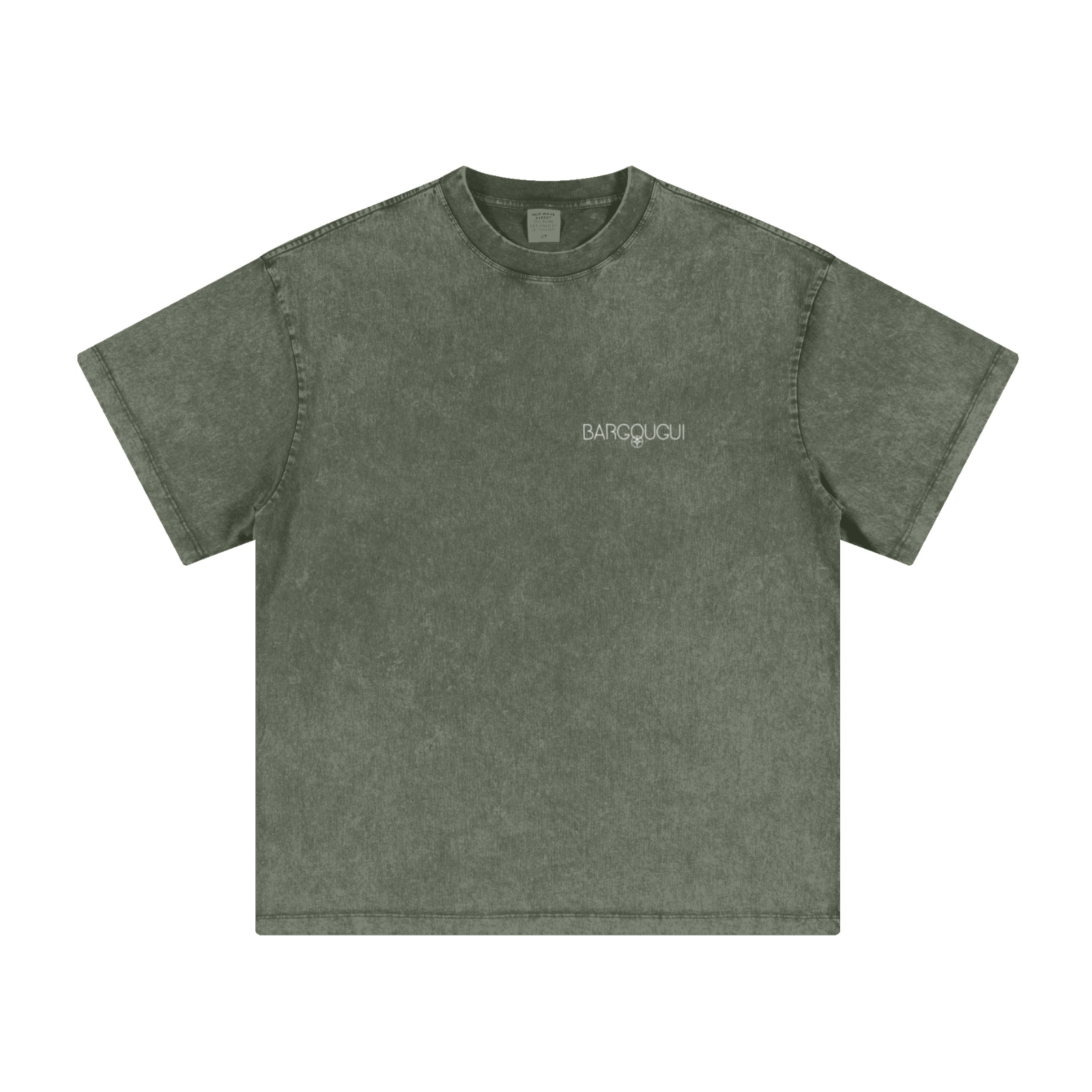 270GSM Women’s Vintage Soft Cotton Long T-Shirt Green