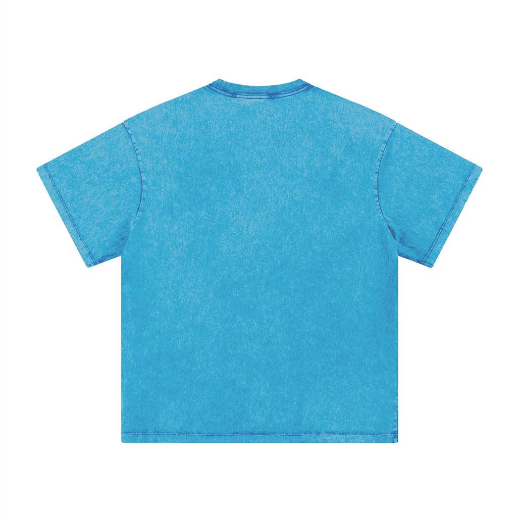 270GSM Women’s Vintage Soft Cotton Long T-Shirt Blue