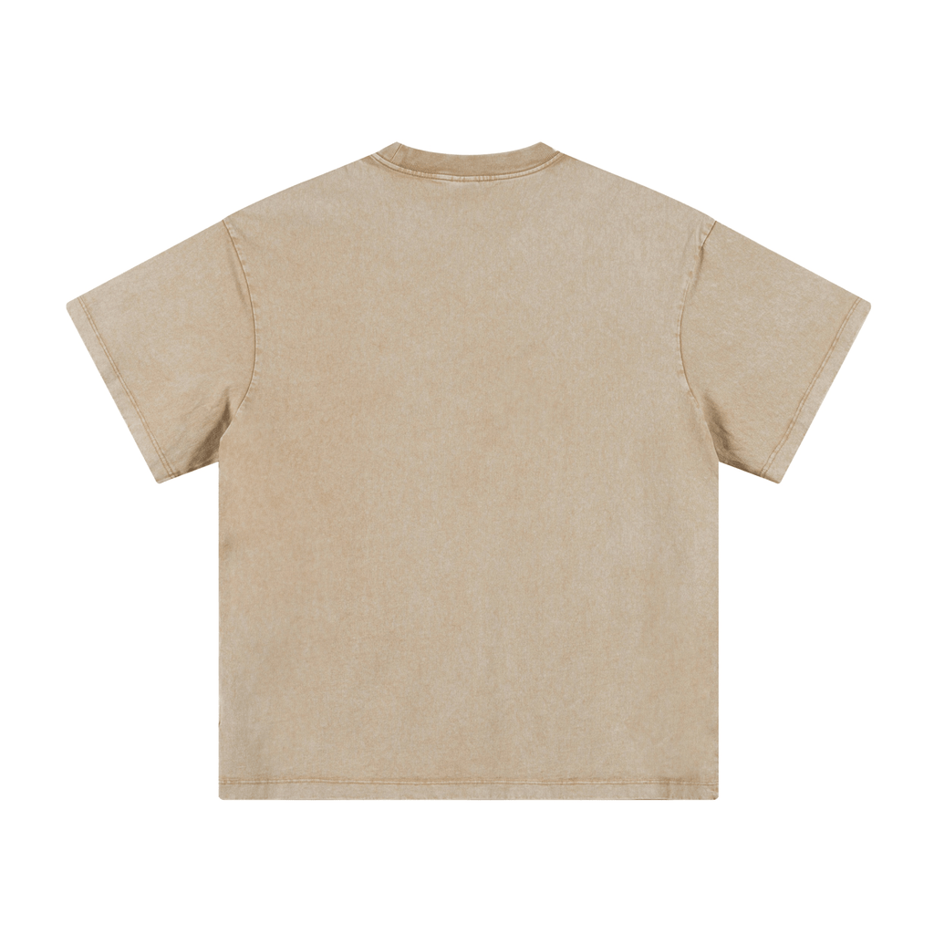 270GSM Women’s Vintage Soft Cotton Long T-Shirt Khaki