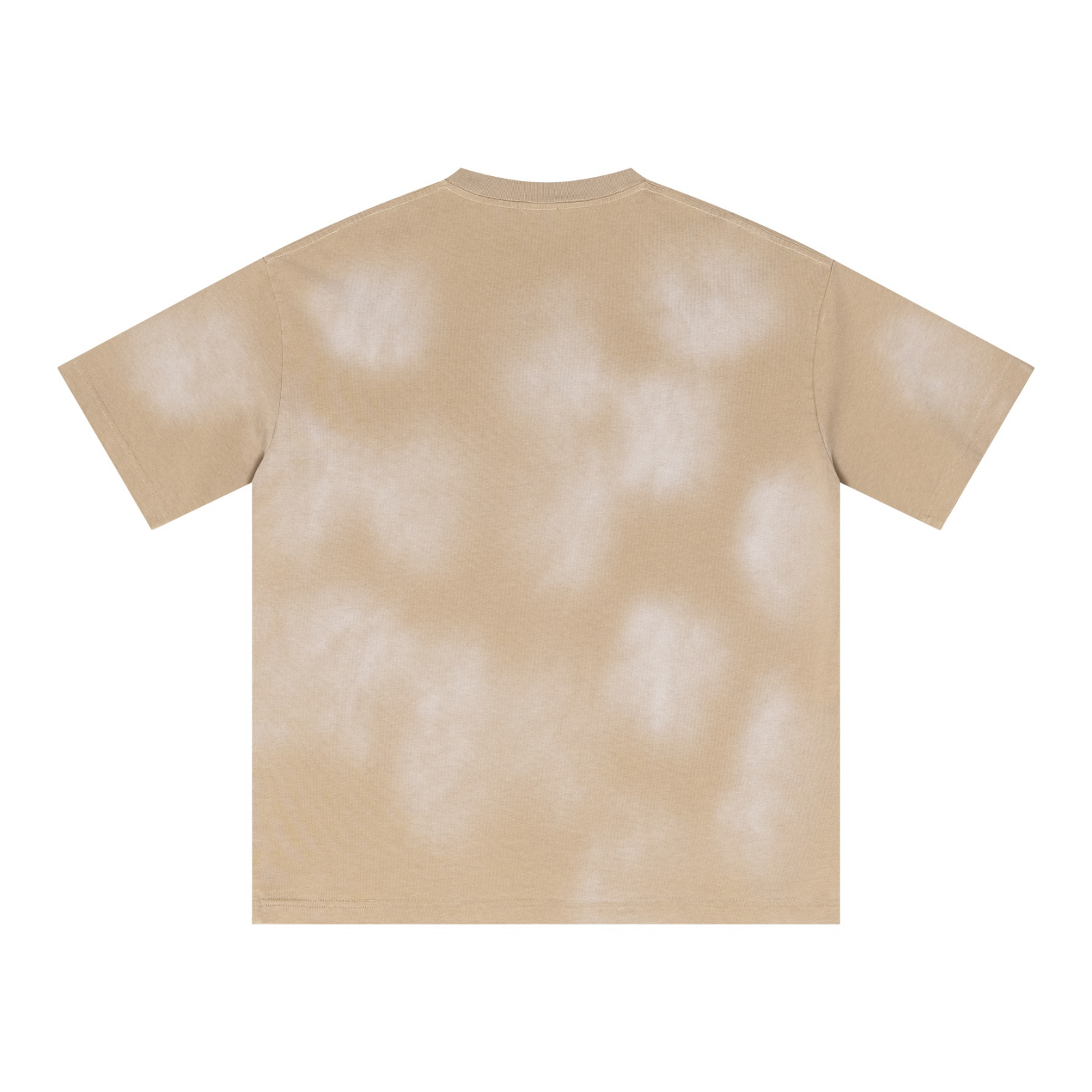 285GSM Crewneck Drop-Shoulder T-Shirt with Monkey-Wash Finish Khaki